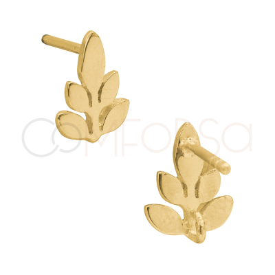 Pendientes rama con anilla 8 x 10 mm Plata 925