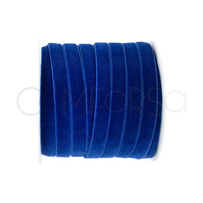 Dark Blue velvet elastic band 10mm