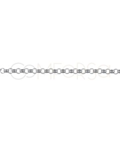 Pulsera rolo 19cm Plata 925