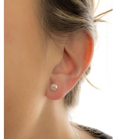 Pendientes nudo 5.6 mm Plata 925