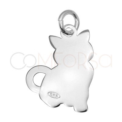 copy of Colgante gato 12.3 x 16 mm Plata 925