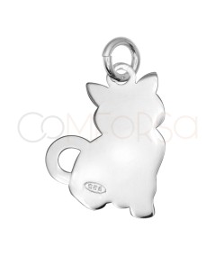 copy of Colgante gato 12.3 x 16 mm Plata 925