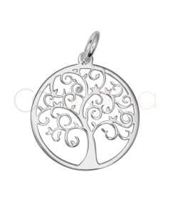 Colgante Árbol de la vida 15 mm Plata 925