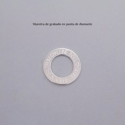 asa plana 20 mm plata 925ml