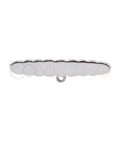 copy of Alfiler tallado liso con anilla 34 x 6 mm Plata 925