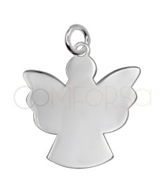 Colgante Ángel liso 19 x 20 mm Plata 925