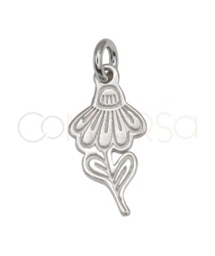 Colgante margarita 7.2 x 14.5 mm Plata 925