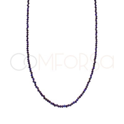 Collar combinado piedra Lapislázuli cierre T