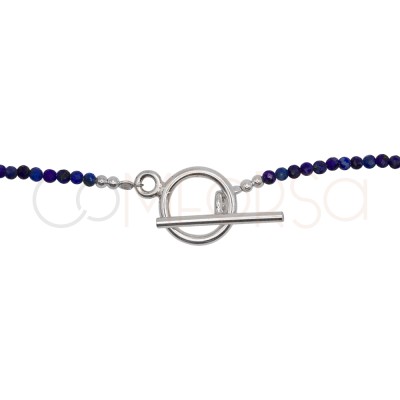 Collar combinado piedra Lapislázuli cierre T