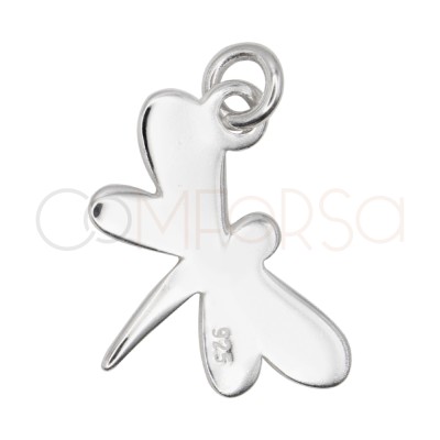 Colgante Libélula 16 x 6 mm Plata 925