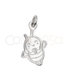 Colgante abejita 10 x 14 mm Plata 925