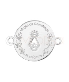 Sterling silver 925 cut-out “Covadonga” Virgin connector 15 mm