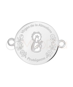 Entrepieza Virgen de la Almudena calada 15 mm Plata 925