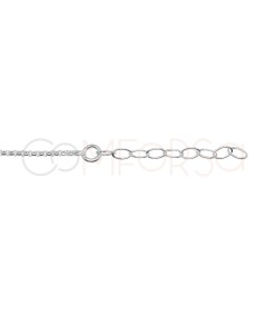 Pulsera Virgen de Covadonga 17 + 3 cm Plata 925
