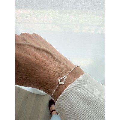 Pulsera Virgen del Rocío 17 + 3 cm Plata 925