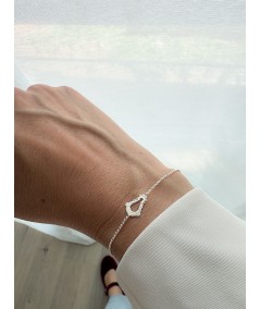 Pulsera Virgen del Rocío 17 + 3 cm Plata 925