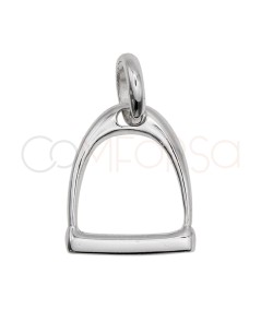 Colgante estribo 12 x 15 mm Plata 925