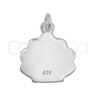Colgante concha 12 mm Plata 925