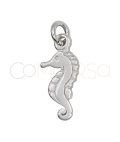 Colgante caballito de mar 7 x 15 mm Plata 925