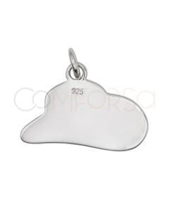 Colgante sombrero cowboy 21 x 13 mm Plata 925