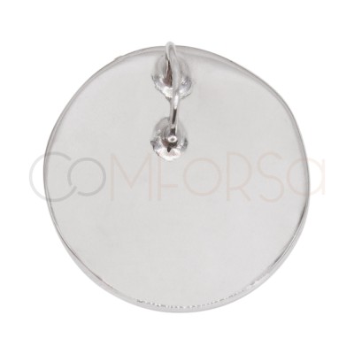 Colgante media bola 15 mm Plata 925