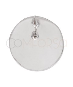 Sterling Silver 925 Half ball pendant 15 mm