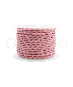 Light pink rubber band in relief 2 mm