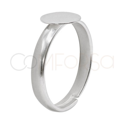 Anillo abierto media caña con disco
