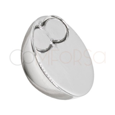 Sterling Silver 925 Half ball pendant 15 mm