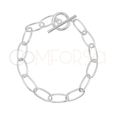 Pulsera forzada con cierre T