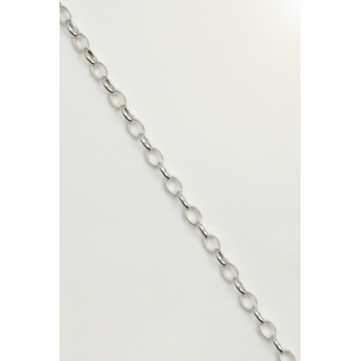 Sterling silver 925 belcher chain 7 x 5mm (by the foot)