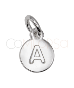 Dije letra ‘’A’’ 8 mm Plata 925