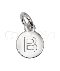 Dije letra ‘’B’’ 8 mm Plata 925