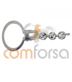 Lira con cadena 26 x 73mm plata 925ml