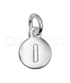 Dije letra ‘’I’’ 8 mm Plata 925