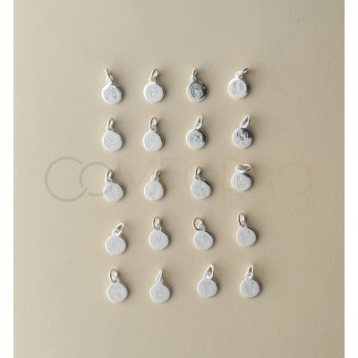 Dije letra ‘’T’’ 8 mm Plata 925