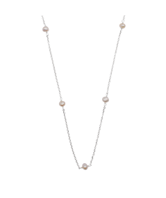 Collar mini perlas de plata de ley