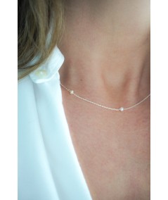 Collar mini perlas