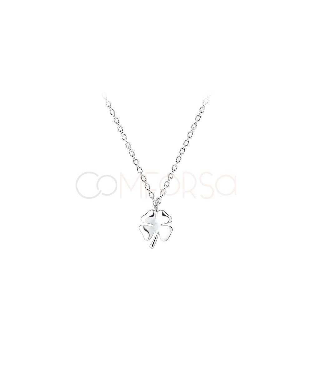 Collar trébol plata 925
