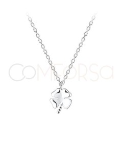 Collar trébol plata 925