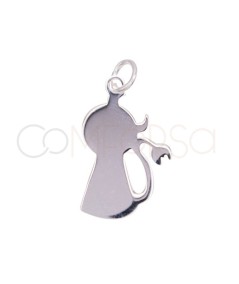 Dije demonio 12.3x19.3mm Plata 925 ml