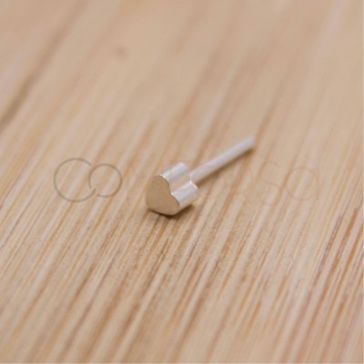 Palillo con rosca y cierre corazón 3x3mm