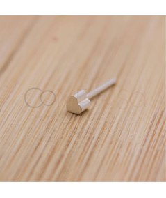 Palillo con rosca y cierre corazón 3x3mm