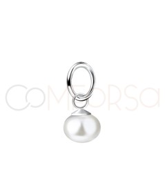 Dije Perla 6 mm Plata 925