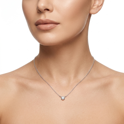 Sterling Silver “Point of Light” Necklace