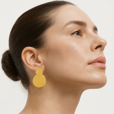 Pendientes Golden Stud Doble