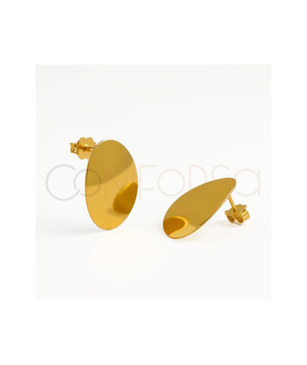 Pendientes Golden Stud latón bañado en oro
