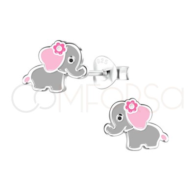Pendientes infantiles de elefante