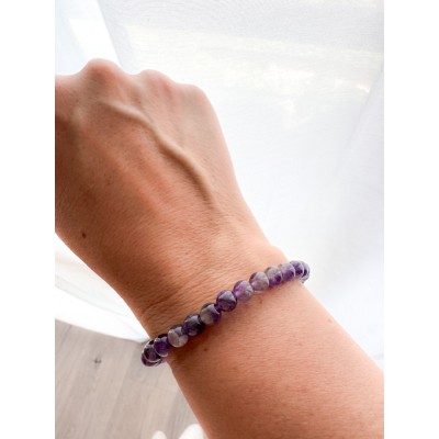 Amethyst stone bracelet 6 mm