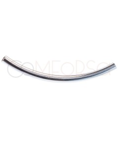 Sterling silver 925 curved tube 35mm (3mm ext)